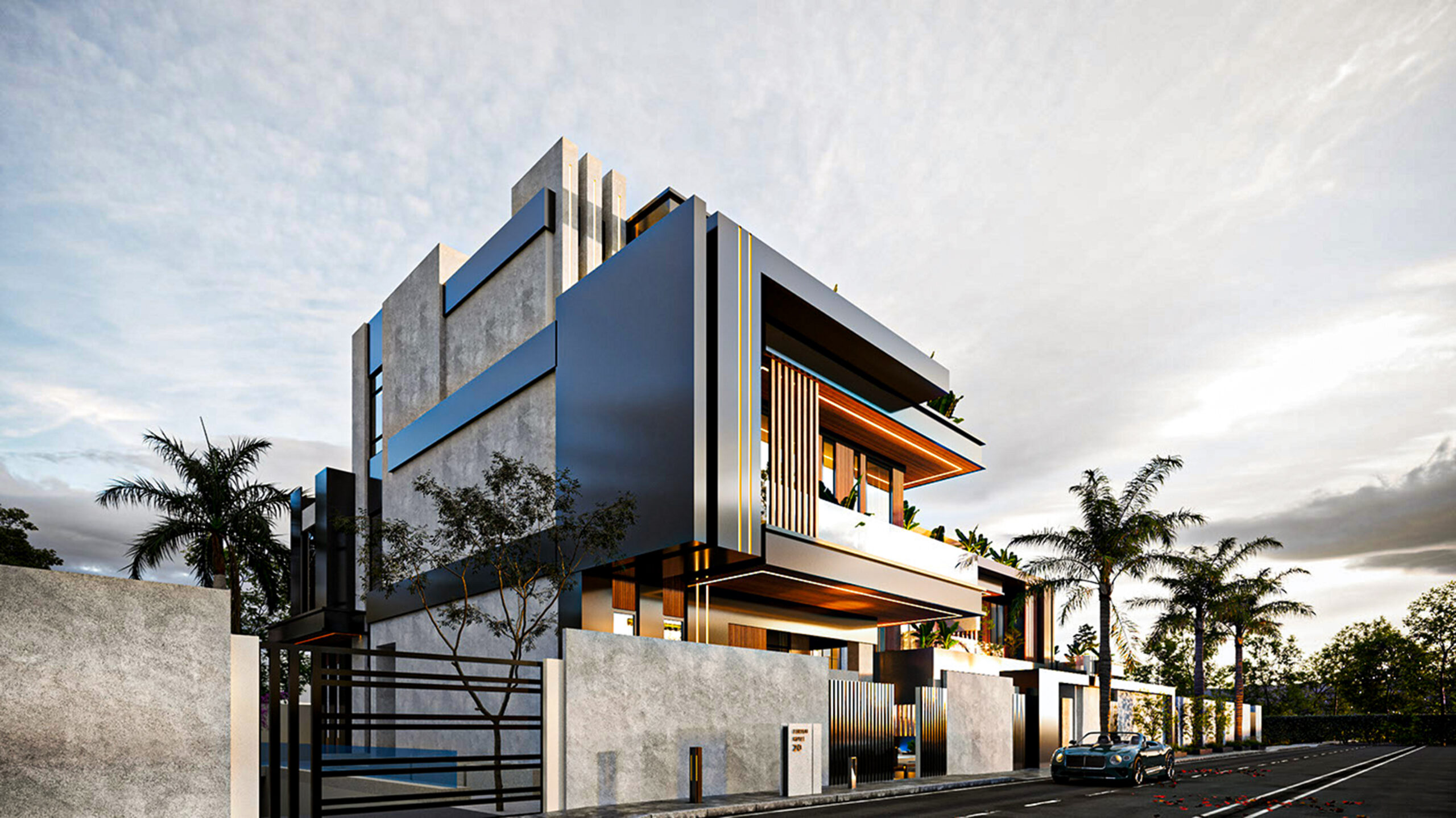 private modern contemporary villa